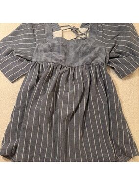 Free People striped chambray tunic 💙